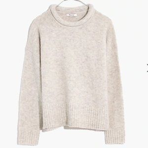 Madewell Fulton Pullover Sweater Wool Blend Gray Size Small